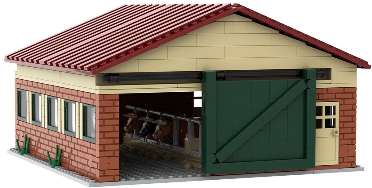 Koestal Schuur Brixies Plus Bouwstenen Bouwpakket DIY
