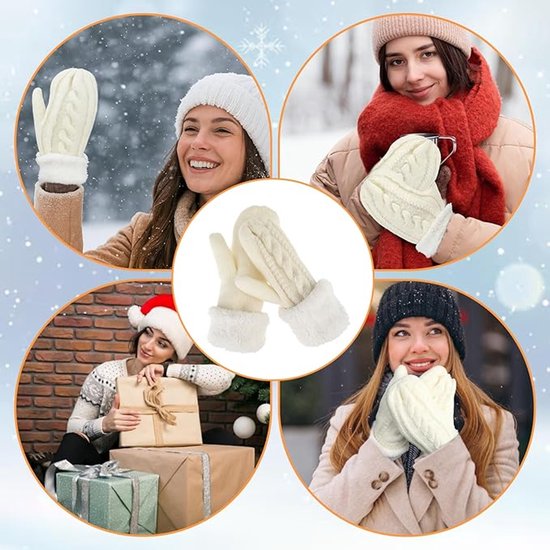 Gants d'hiver thermiques pour homme et femme, doublure en