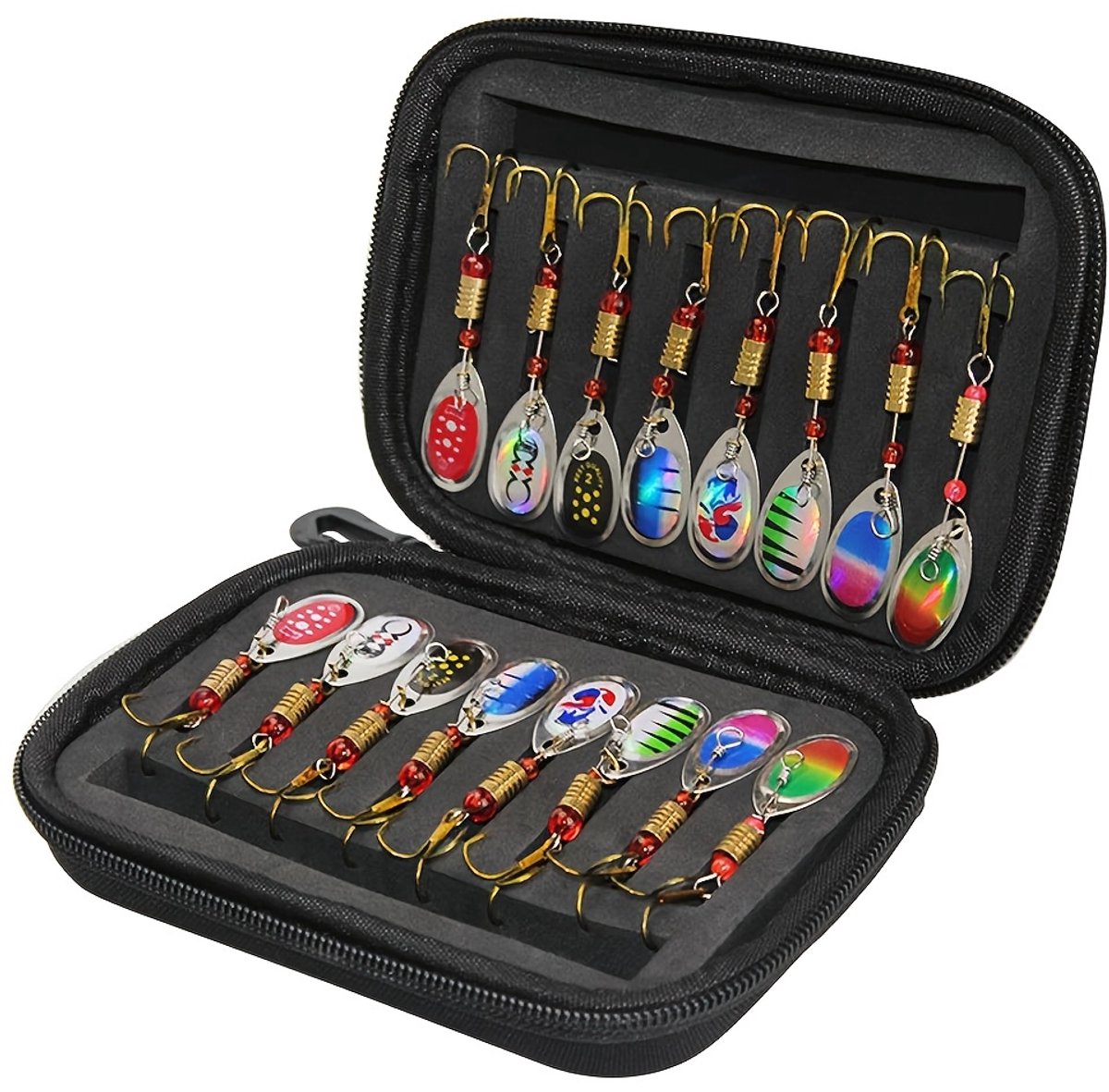 Livé® 16-delige Lepel Spinner - Metalen Kunstaas Kit Zoet & Zoutwater