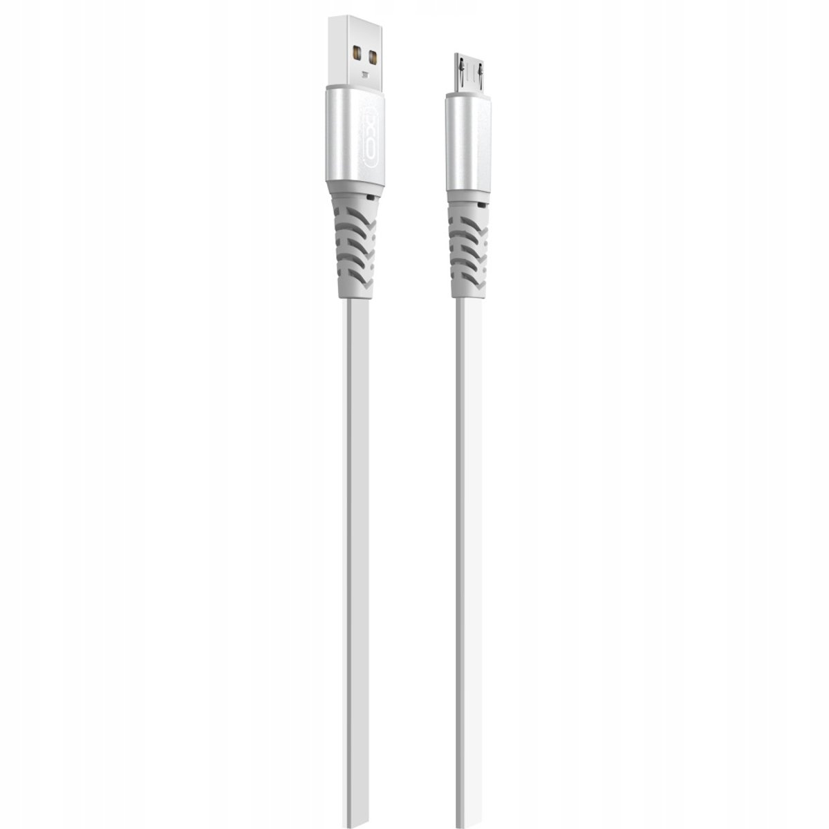 XO USB naar Micro-USB Kabel 1m Zilver/Wit - Snel Laden & Data