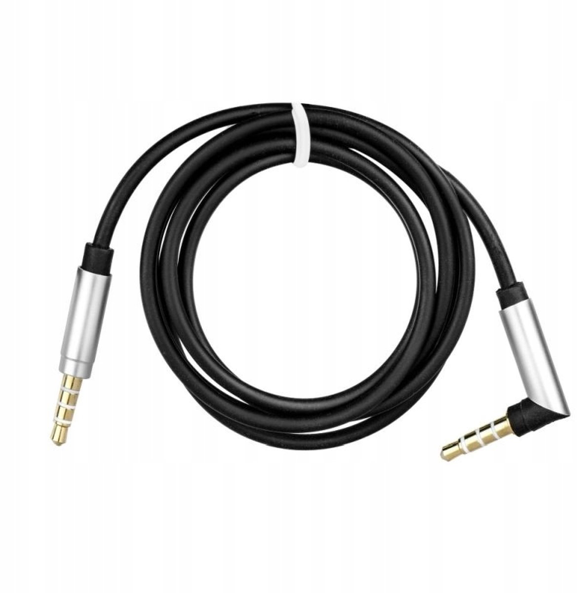 Hoekige AUX Kabel Mini Jack 3,5mm 1M Audio 4 PIN
