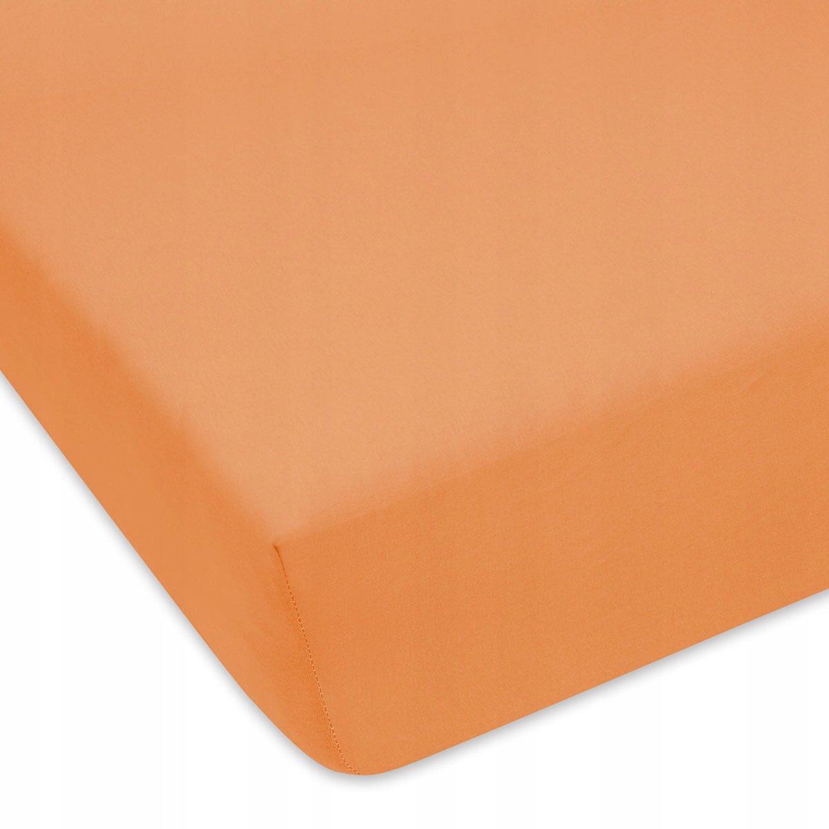 Jersey Hoeslaken met Elastiek - 80x160 cm - Zalmoranje