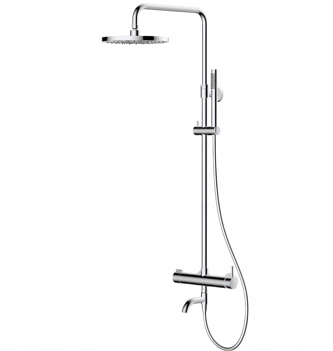 Oltens Molle Numa Douche- en Badkraan Set met Regendouche Chroom