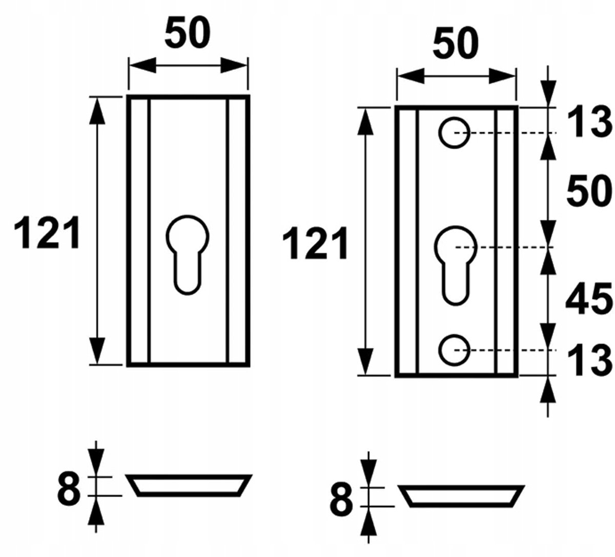 AXA Haga Buitenschild Deurkruk Zwart Aluminium F8