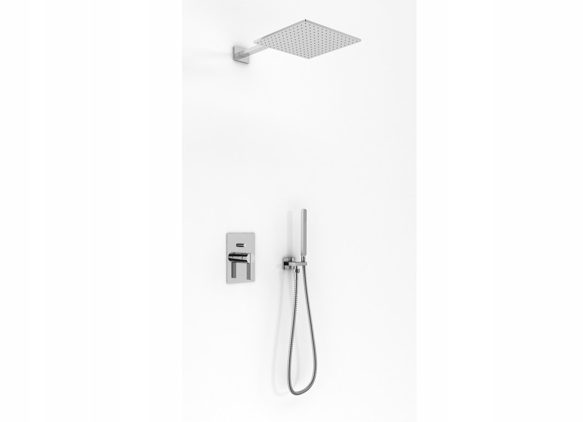 KOHLMAN DEXAME Doucheset Inbouw 25x25cm Chroom QW210DQ25