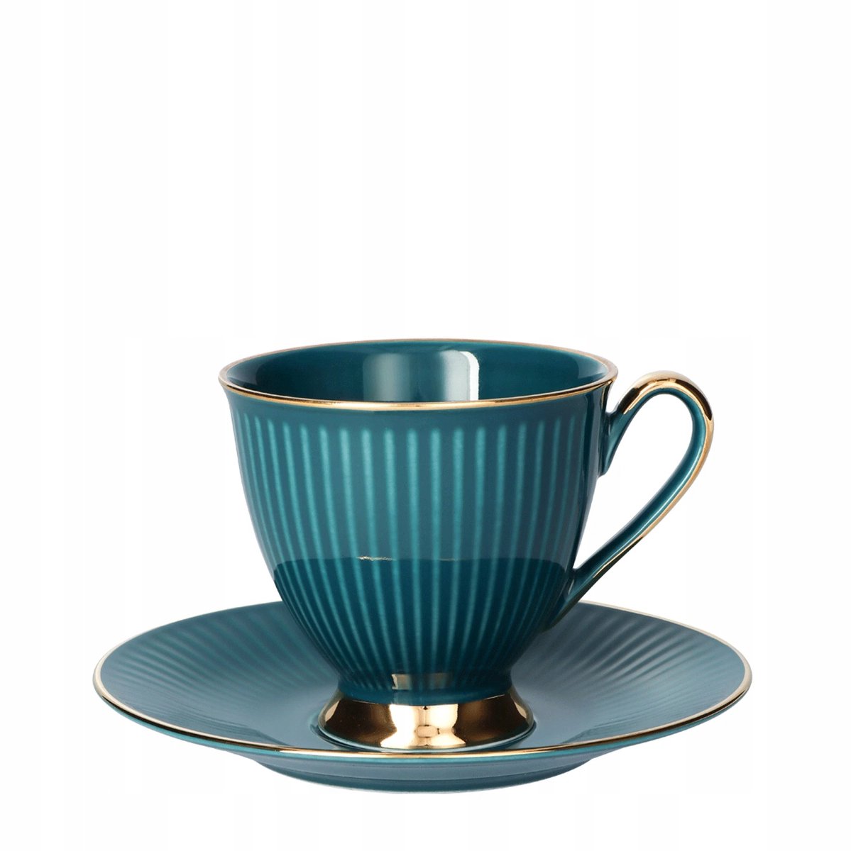 Chodzież Dalia Turquoise Mokkakopje met schotel - 250ml Porselein
