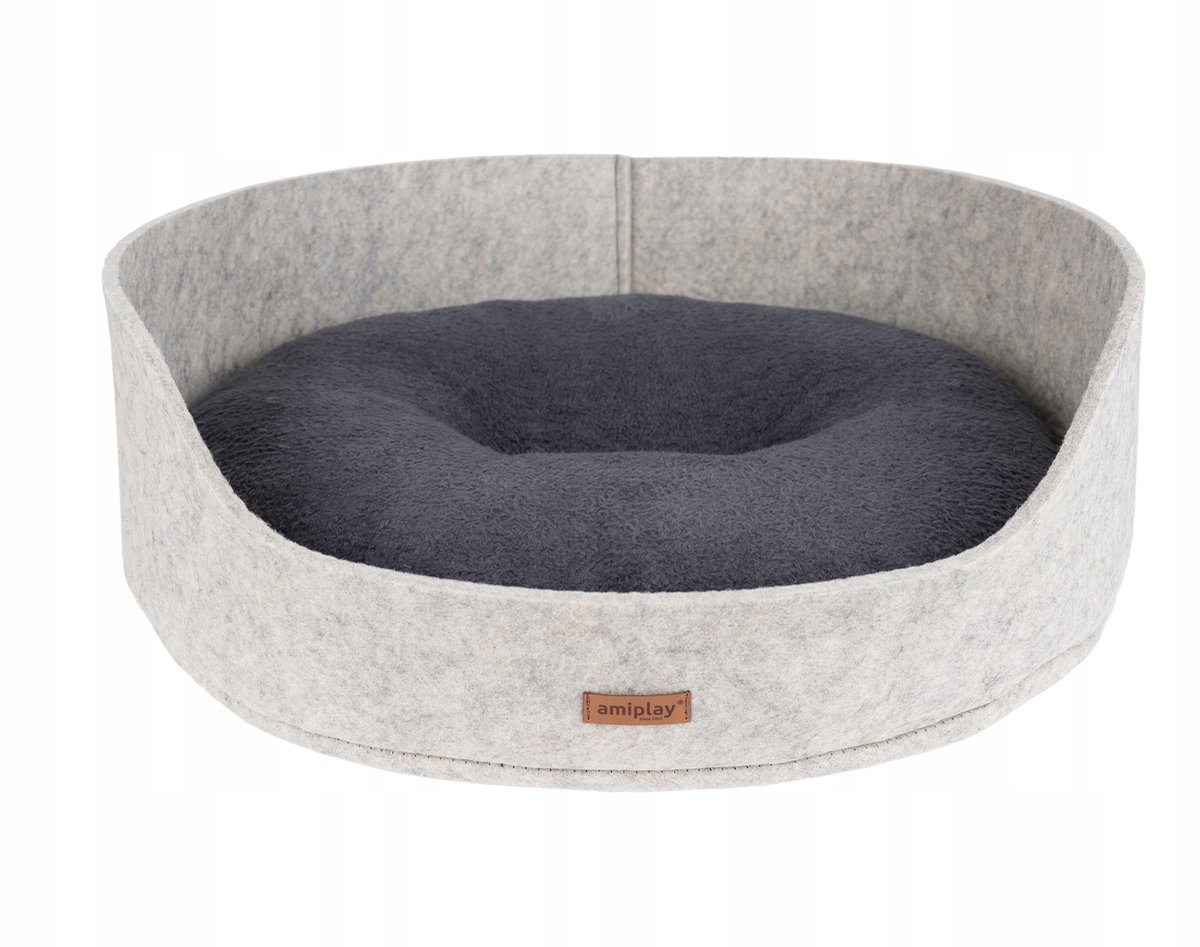 Amiplay Hygge Ovaal Dameskussen Vilt L Beige - Comfort & Stijl