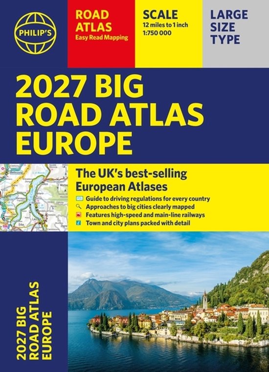 Philip's 2027 Big Road Atlas Of Europe - cover