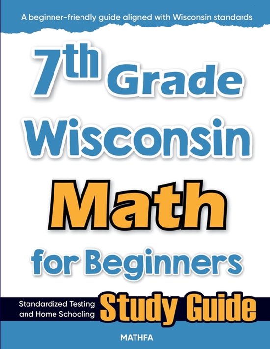 7th Grade Wisconsin Math for Beginners - cover