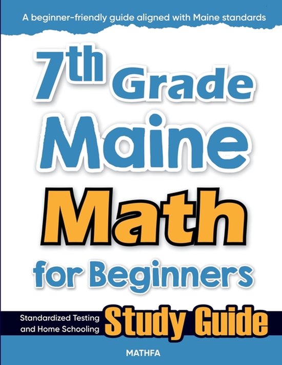 7th Grade Maine Math for Beginners - cover