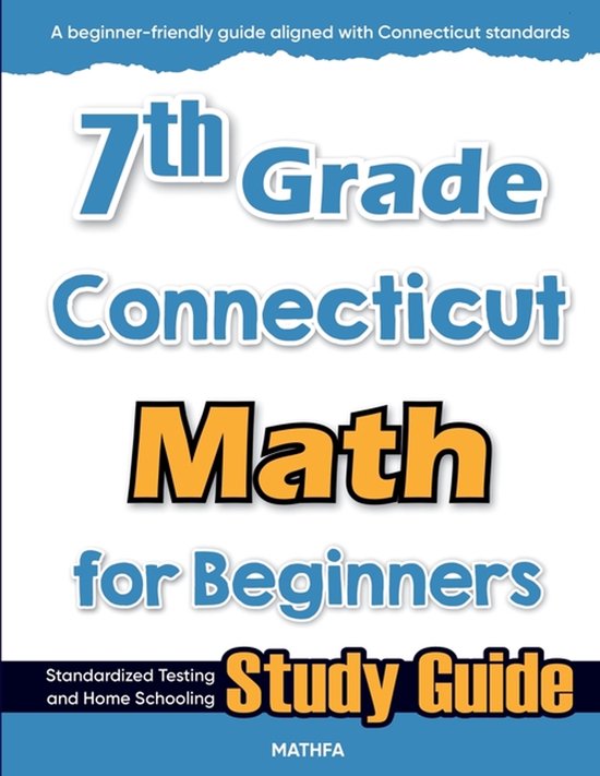 7th Grade Connecticut Math for Beginners - cover