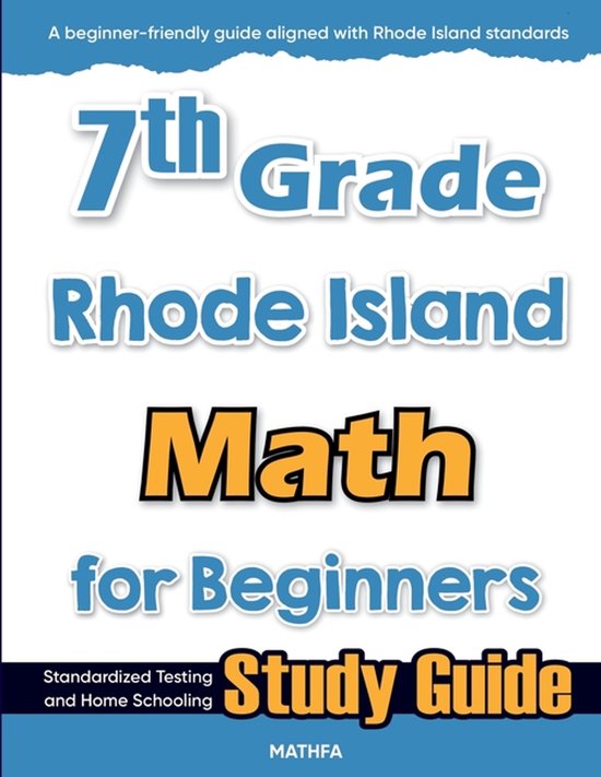 7th Grade Rhode Island Math for Beginners - cover