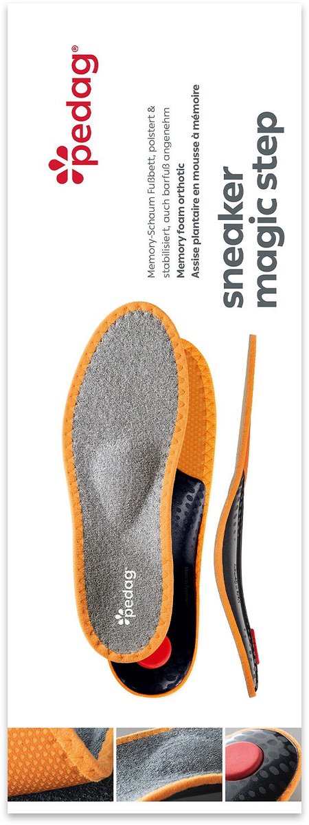 Pedag Sneaker Magic Step | Inlegzolen | Ontlasten & Ontspannen | Maat: 36 t/m 48