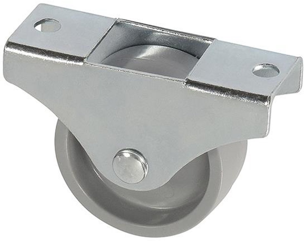 Dörner + Helmer bokwiel - 45 x 17 mm - kunststof wiel - grijs - 50 kg