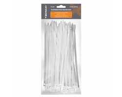 TECMAXX Kabelbinders Wit 7,6x250mm - Set van 50 stuks