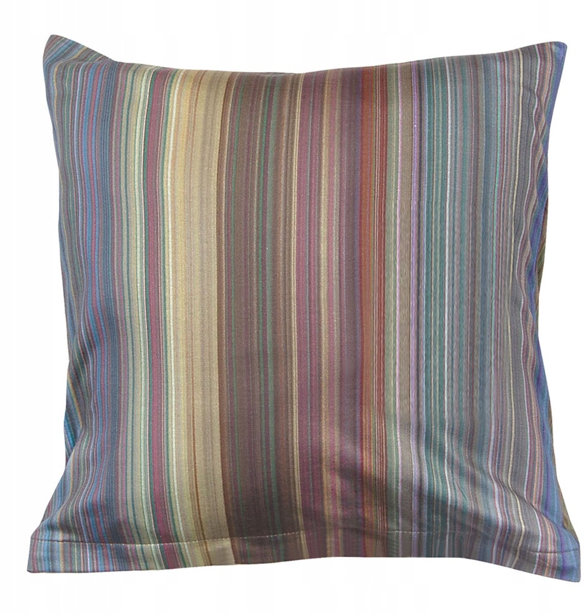 Katoenen Jersey Kussensloop 40x40cm - Kleurrijke Strepen