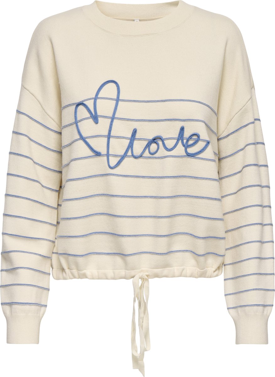 ONLY - ONLSIGNE LIFE LS TEXT DETAI ONECK CC KNT - Meisjes - Gebreide truien