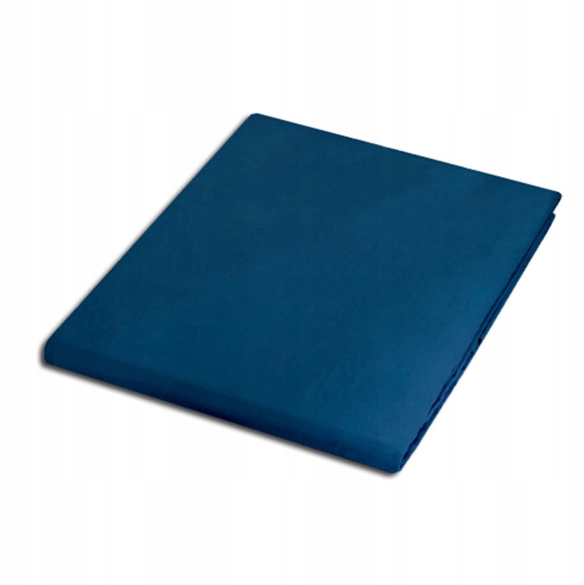 Katoen satijn hoeslaken 200x220 cm - Koraalblauw