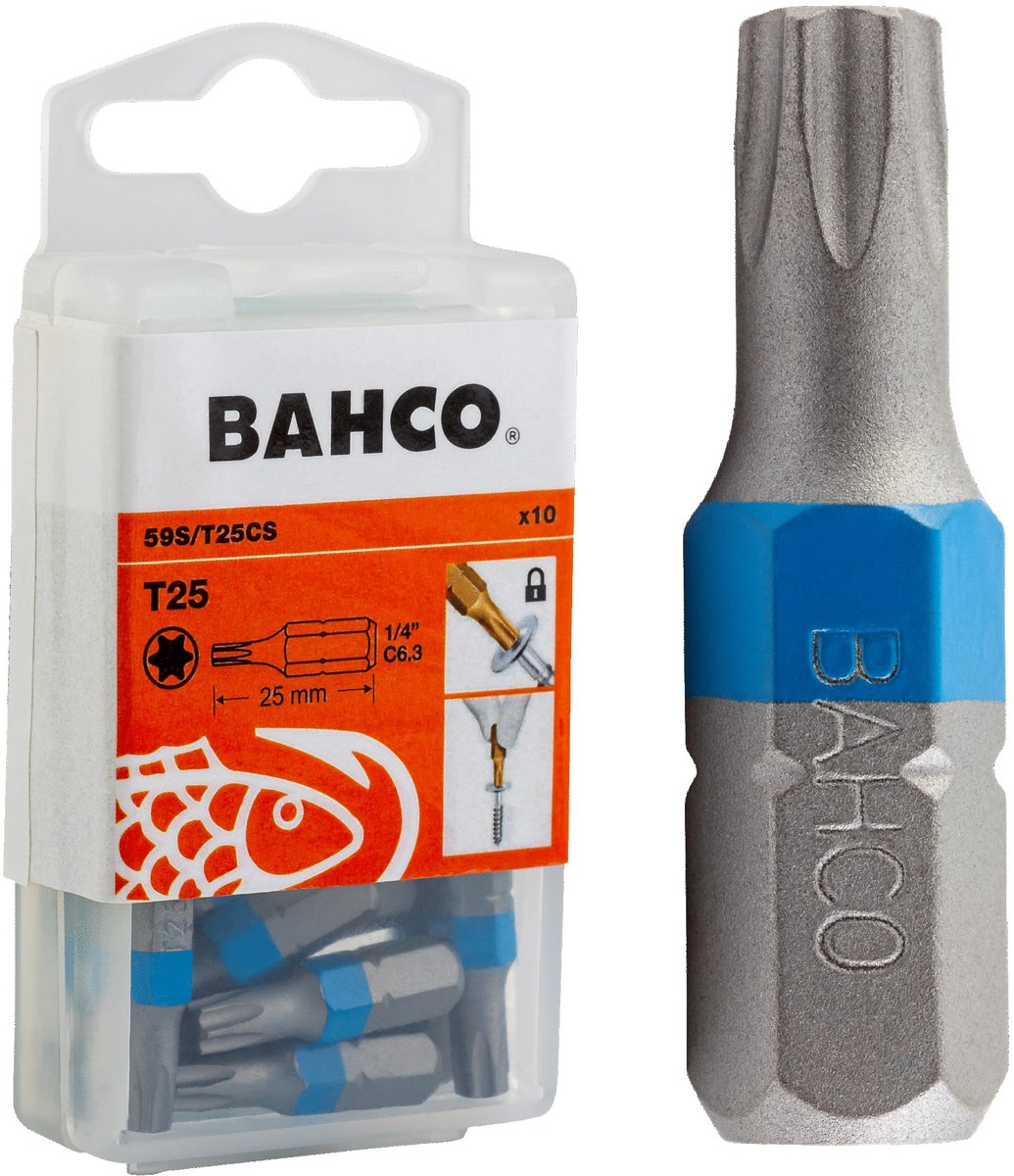 Bahco Torx T25 Schroefbits 25mm 10 Stuks