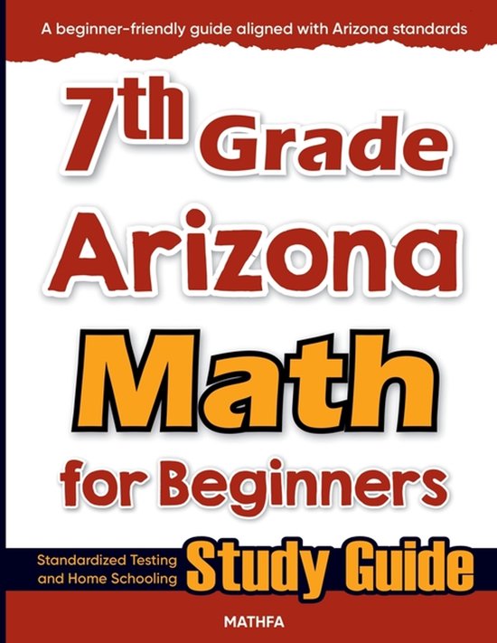 7th Grade Arizona Math for Beginners - cover