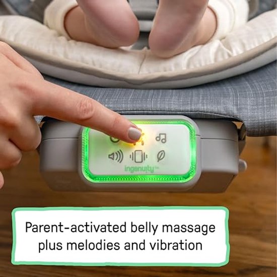 Schommelstoel en Bouncer met Buikmassage voor Baby's 0-6 Maanden — afbeelding 4