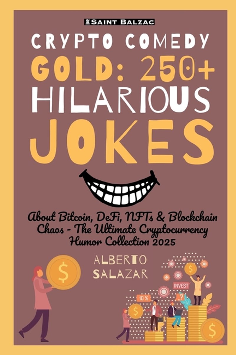 Omslag van The Funniest Crypto Jokes Ever- Crypto Comedy Gold