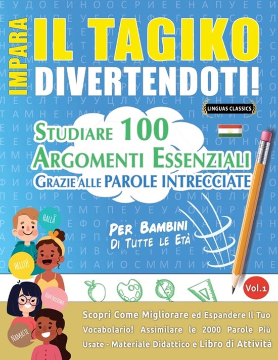 Impara Il Tagiko Divertendoti! - Per Bambini - cover