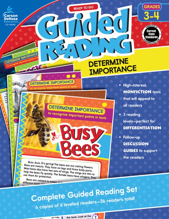 Ready to Go Guided Reading: Determine Importance, Grades 3 - ... - cover