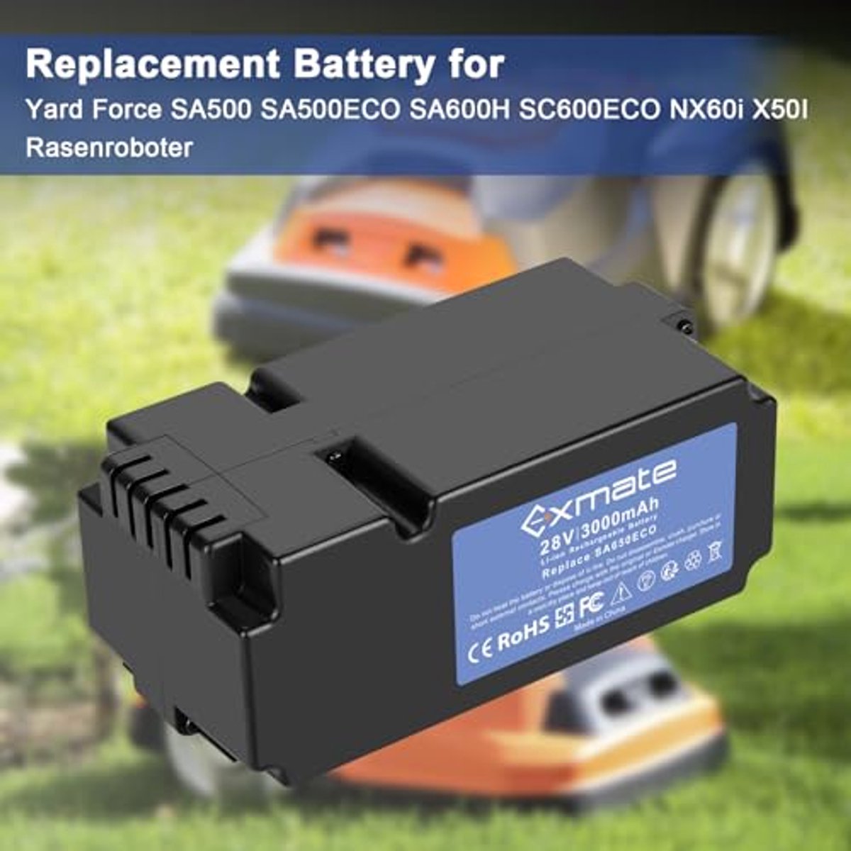 Accu 28V 3000mAh Li-Ion voor Robotmaaiers - afbeelding 2