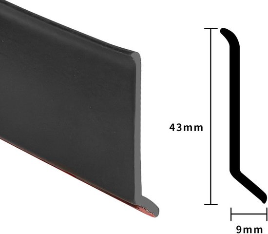 Waterstopstrips voor ramen blokkeren effectief water van raamkozijnen om te voorkomen dat regenwater terugstroomt naar vensterbanken, raamnaden en waterstopstrips - 2 meter * 43 mm