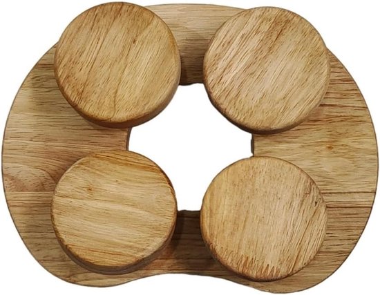 Houten Sauna Hoofdsteun - Draaibare Ergonomische Hals Ondersteuning Sauna Accessoires - Voor Sauna Baden Stoomkamer - 1 stuk
