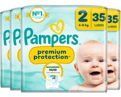Pampers Premium Protection Maat 2 - 4 x 35 Luiers - 4kg-8kg