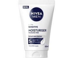 NIVEA MEN Sensitive Gezichtscrème XXL – Hydraterende Crème - Moisturizer – Gevoelige Huid -…