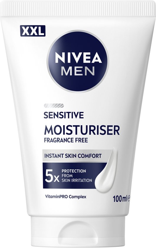 NIVEA MEN Sensitive Gezichtscrème XXL – Hydraterende Crème - Moisturizer – Gevoelige Huid - Dagcrème - 100ml