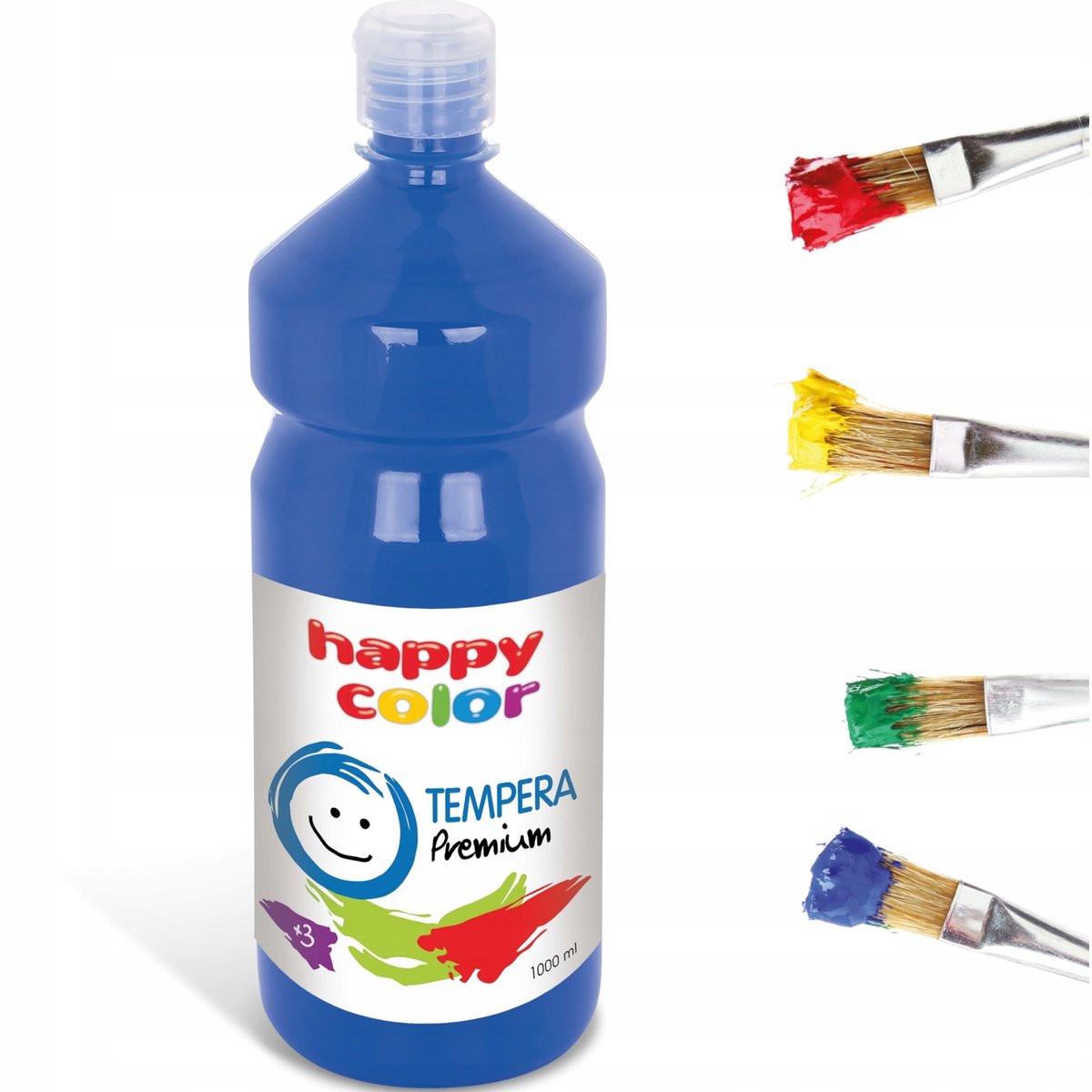Happy Color Tempera Verf 1L - Levendig Blauw (Nr. 3)
