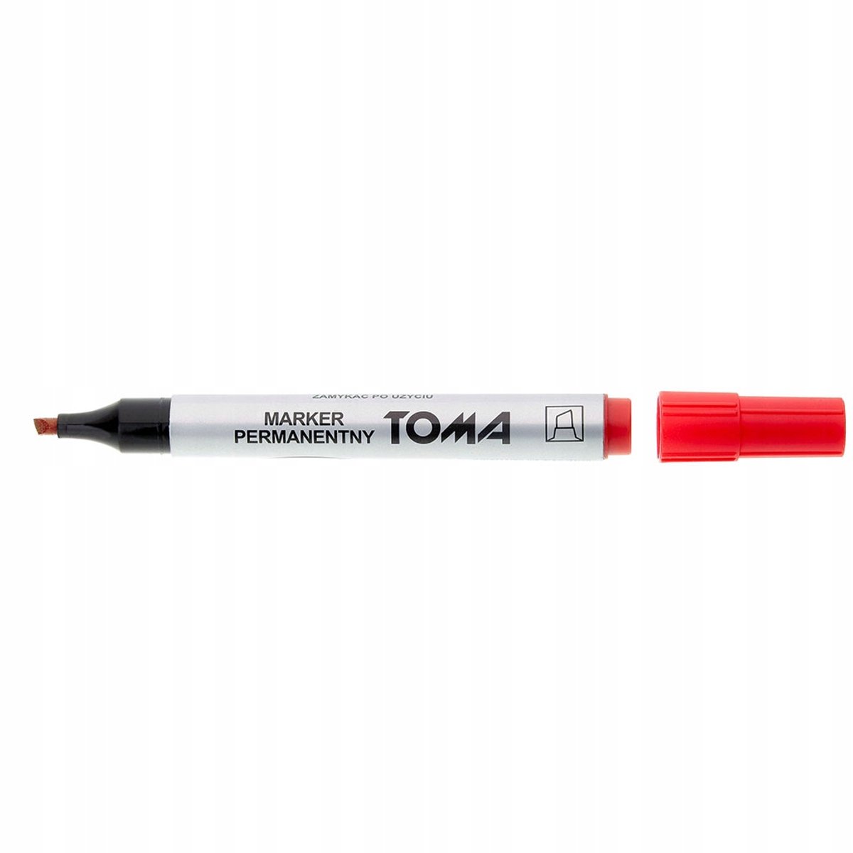 Toma Permanente Marker Rood - Vlakke Punt TO-091