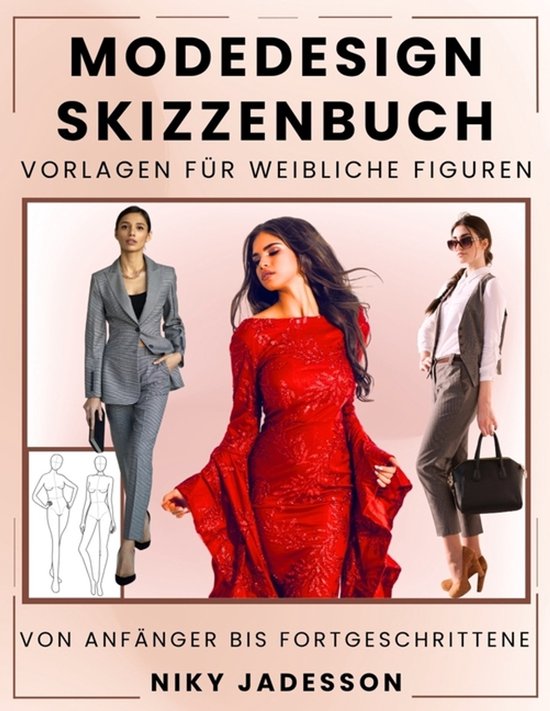 Modedesign Skizzenbuch Vorlagen für weibliche Figuren - cover