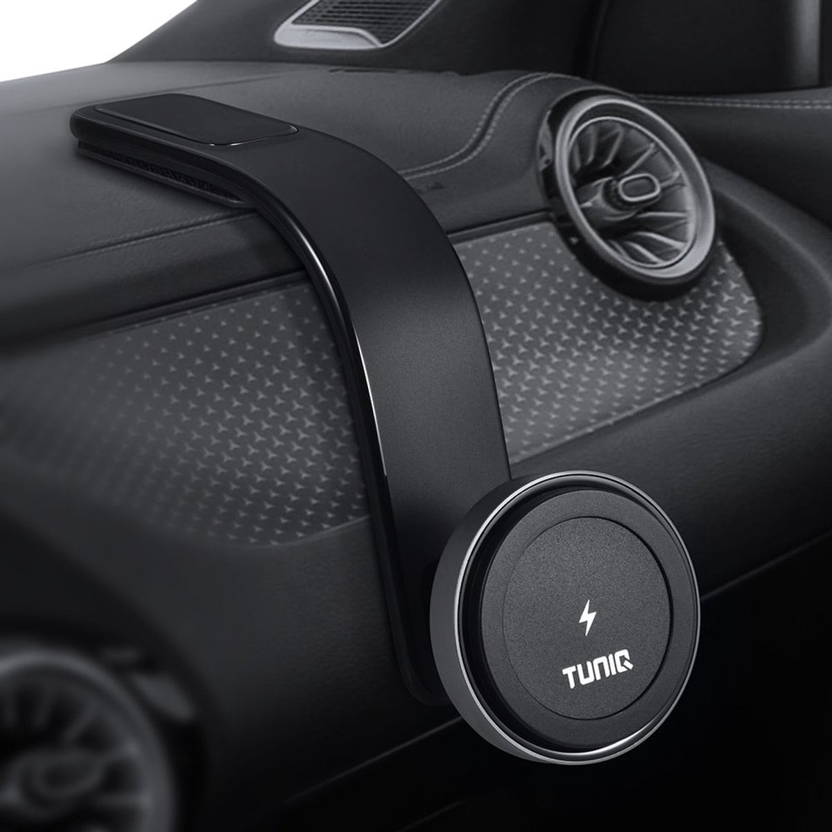TUNIQ Magnetische Autohouder - Dashboard Telefoonhouder Long Arm - 360° Draaibaar - Zwart