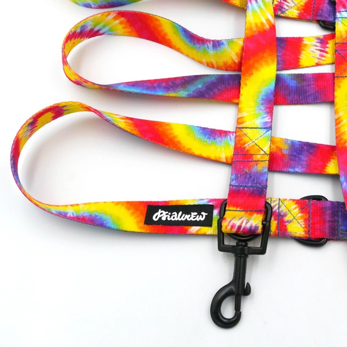 Psiakrew Tie Dye Verstelbare Hondensnoer 220cm