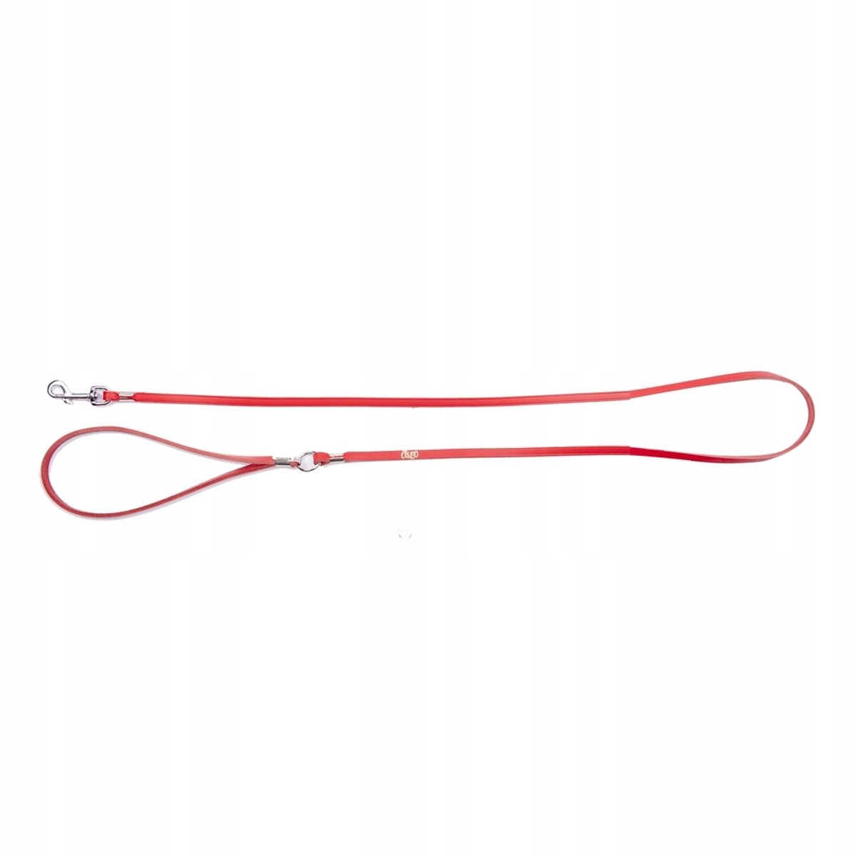 Dingo Hondenriem Leer Classic 0,6x125cm Rood