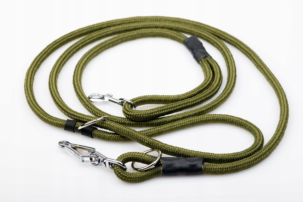 4WILD Verstelbare Hondenlijn PP 10mm 3m Khaki