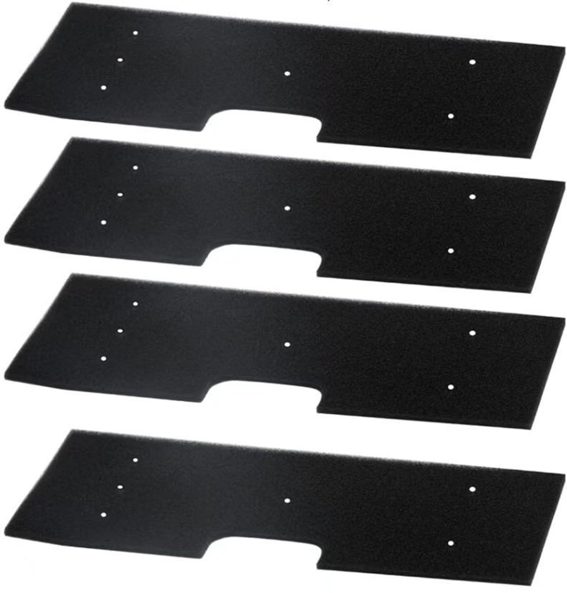 4 x Filterdroger - droger - Geschik voor GE Profile WH01X35719 -Spons filter- Herbruikbaar（ 41x15x0.5CM）