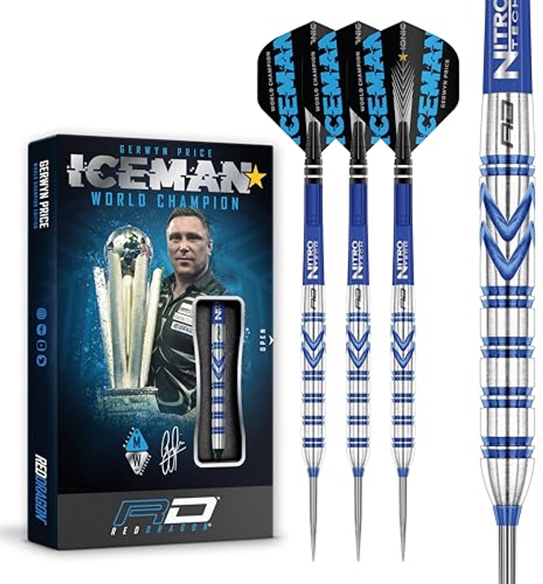Professionele Tungsten Dartpijlen 18, 20, 22, 24 of 26g met Vliegers en Schachten