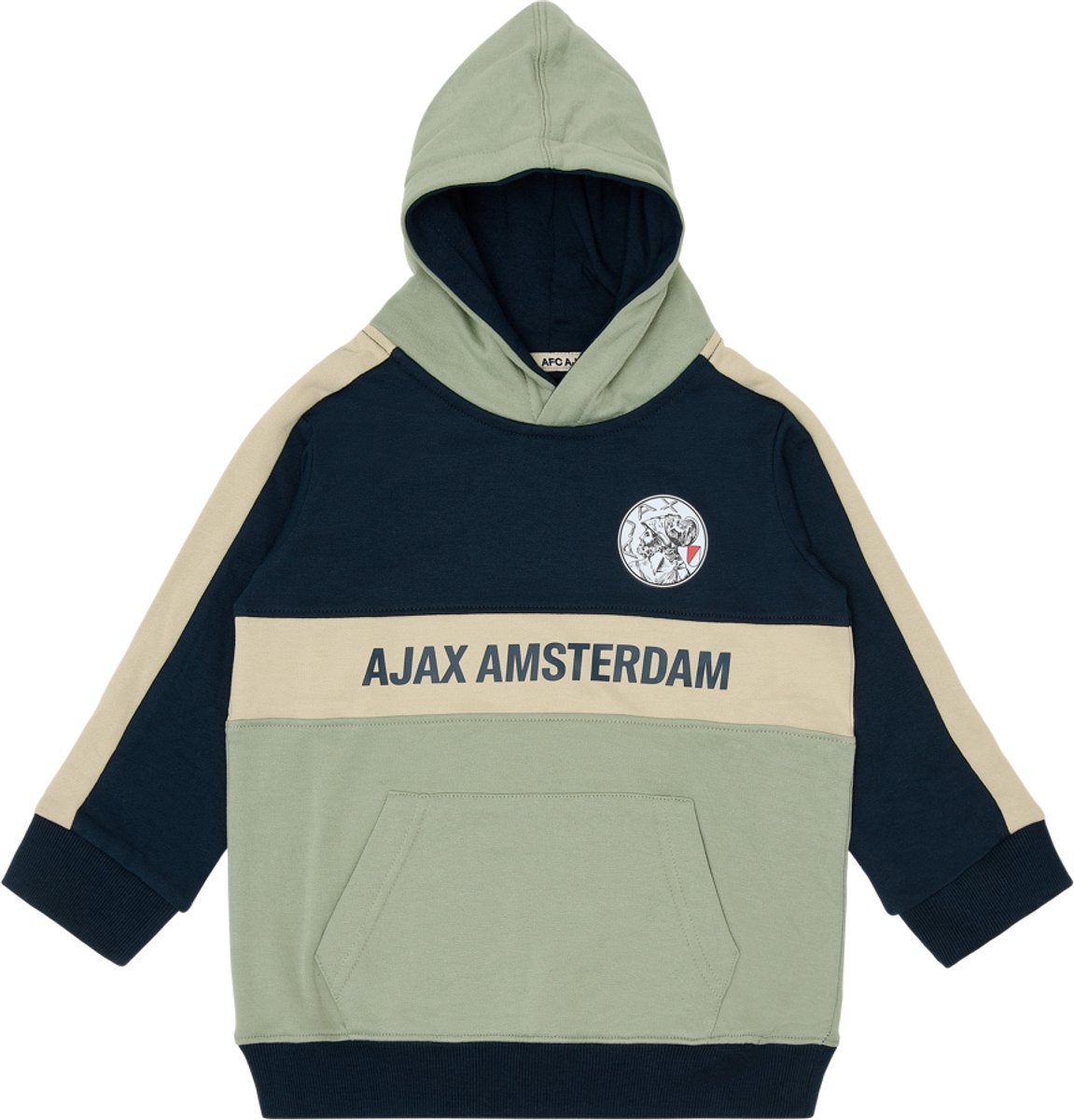 Ajax-hooded sweater groen blauw peuter