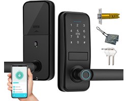 Slim Smart Lock met Vingerafdruk en Touchscreen Toetsenbord - Keyless Entry Deurslot voor Voordeur