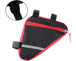 JHubers Goods - Fiets Driehoek Tassen, Waterdichte Voorbuis Frametas, Reflecterende Decoratie (Rood + Zwart)Voeg 2 Stuks en Nachtrijden Veiliger toe, om te helpen bij zoekmachine-optimalisatie. Deis nu 90 karakters lang en beter geoptimaliseerd.