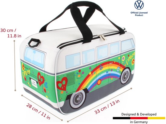 Volkswagen T1 Bus Koeltas - 25 Liter - Peace van Merkloos — afbeelding 4