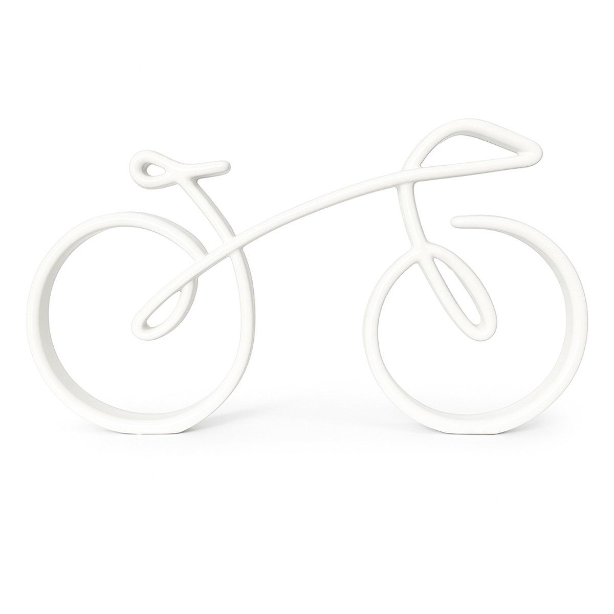 Fietsdecoratie - wit - 22 cm breed