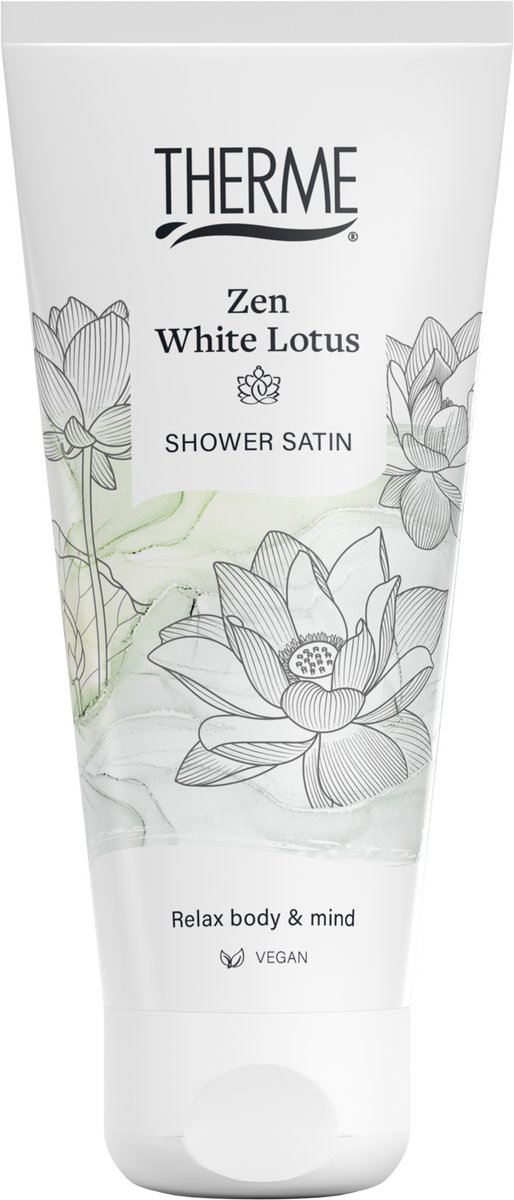 Bol.com THERME Zen White Lotus Shower Satin - 6 x 200 ml - Voordeelverpakking aanbieding
