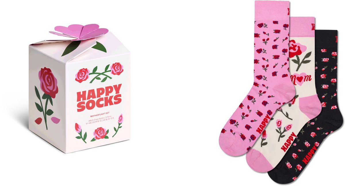 Happy Socks - Giftbox Mother Socks - Mama - Set van 3 paar - MT 41-46